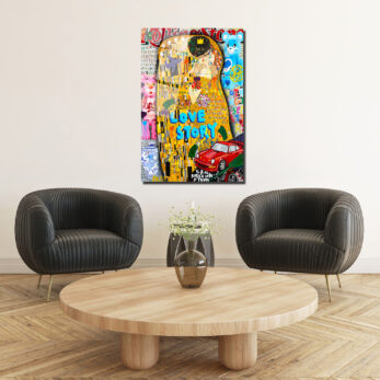 Klimt Aşk Hikayesi Pop Art Cam Tablo | Lüks Duvar Sanatı - Glazella Klimt Aşk Hikayesi Pop Art Cam Tablo | Lüks Duvar Sanatı - Glazella
