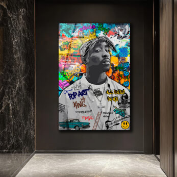 Tupac Graffiti Cam Tablo | Urban Sanat ve Hip-Hop Ruhu - Glazella Tupac Graffiti Cam Tablo | Urban Sanat ve Hip-Hop Ruhu - Glazella