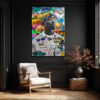 Tupac Graffiti Cam Tablo | Urban Sanat ve Hip-Hop Ruhu Duvar Dekoru Tupac Graffiti Cam Tablo | Urban Sanat ve Hip-Hop Ruhu
