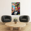 Efsanevi Baba Graffiti Pop Art Cam Tablo