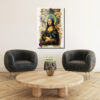 Mona Lisa Queen Manifestosu Cam Tablo: Modern Sanatın Zirvesi Duvar Dekoru Mona Lisa Queen Manifestosu Cam Tablo: Modern Sanatın Zirvesi