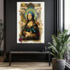 Mona Lisa Queen Manifestosu Cam Tablo: Modern Sanatın Zirvesi Duvar Dekoru Mona Lisa Queen Manifestosu Cam Tablo: Modern Sanatın Zirvesi