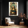 Mona Lisa Queen Manifestosu Cam Tablo: Modern Sanatın Zirvesi Duvar Dekoru Mona Lisa Queen Manifestosu Cam Tablo: Modern Sanatın Zirvesi