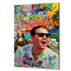 Pop Art Hustle: Jordan Belfort Temalı Modern Cam Tablo Duvar Dekoru Pop Art Hustle: Jordan Belfort Temalı Modern Cam Tablo