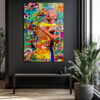Kobe Bryant Efsanesi Pop Art Graffiti Cam Tablo Duvar Dekoru Kobe Bryant Efsanesi Pop Art Graffiti Cam Tablo