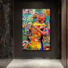 Kobe Bryant Efsanesi Pop Art Graffiti Cam Tablo Duvar Dekoru Kobe Bryant Efsanesi Pop Art Graffiti Cam Tablo