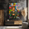 Asi Ruh Tony Montana Graffiti Cam Tablo Duvar Dekoru Asi Ruh Tony Montana Graffiti Cam Tablo