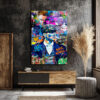 Urban King Tommy Shelby Graffiti Cam Tablo Duvar Dekoru Urban King Tommy Shelby Graffiti Cam Tablo