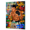 Muhammed Ali Efsanesi Pop Art Graffiti Cam Tablo Duvar Dekoru Muhammed Ali Efsanesi Pop Art Graffiti Cam Tablo