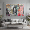 Picasso King Sokak Sanatı Cam Tablo - Modern Duvar Dekoru Duvar Dekoru Picasso King Sokak Sanatı Cam Tablo - Modern Duvar Dekoru