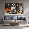 Efsanevi Ringde Looney Tunes: Muhammad Ali Sanat Cam Tablo