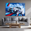 Dinamik BMW M2 Drift Spor Araba Cam Tablo Duvar Dekoru Dinamik BMW M2 Drift Spor Araba Cam Tablo