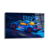Adrenalin Dolu Subaru BRZ Yarış Arabası Cam Tablo Duvar Dekoru Adrenalin Dolu Subaru BRZ Yarış Arabası Cam Tablo