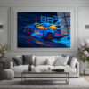 Adrenalin Dolu Subaru BRZ Yarış Arabası Cam Tablo Duvar Dekoru Adrenalin Dolu Subaru BRZ Yarış Arabası Cam Tablo