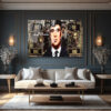 Peaky Blinders Thomas Shelby 100 Dolar Temalı Cam Tablo Duvar Dekoru Peaky Blinders Thomas Shelby 100 Dolar Temalı Cam Tablo