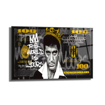 Scarface Tony Montana "The World Is Yours" Cam Tablo