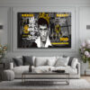 Scarface Tony Montana "The World Is Yours" Cam Tablo Duvar Dekoru Scarface Tony Montana