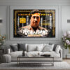 Pablo Escobar 'Plata o Plomo' American Temalı Cam Tablo Duvar Dekoru Pablo Escobar 'Plata o Plomo' American Temalı Cam Tablo