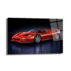 Ferrari F50 Efsanesi Kırmızı Süper Araba Cam Tablo Duvar Dekoru Ferrari F50 Efsanesi Kırmızı Süper Araba Cam Tablo