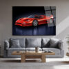 Ferrari F50 Efsanesi Kırmızı Süper Araba Cam Tablo Duvar Dekoru Ferrari F50 Efsanesi Kırmızı Süper Araba Cam Tablo