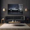 Efsanevi Gümüş Spor Otomobil Cam Tablo - Shelby Daytona Coupe Duvar Dekoru Efsanevi Gümüş Spor Otomobil Cam Tablo - Shelby Daytona Coupe