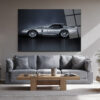 Efsanevi Gümüş Spor Otomobil Cam Tablo - Shelby Daytona Coupe Duvar Dekoru Efsanevi Gümüş Spor Otomobil Cam Tablo - Shelby Daytona Coupe