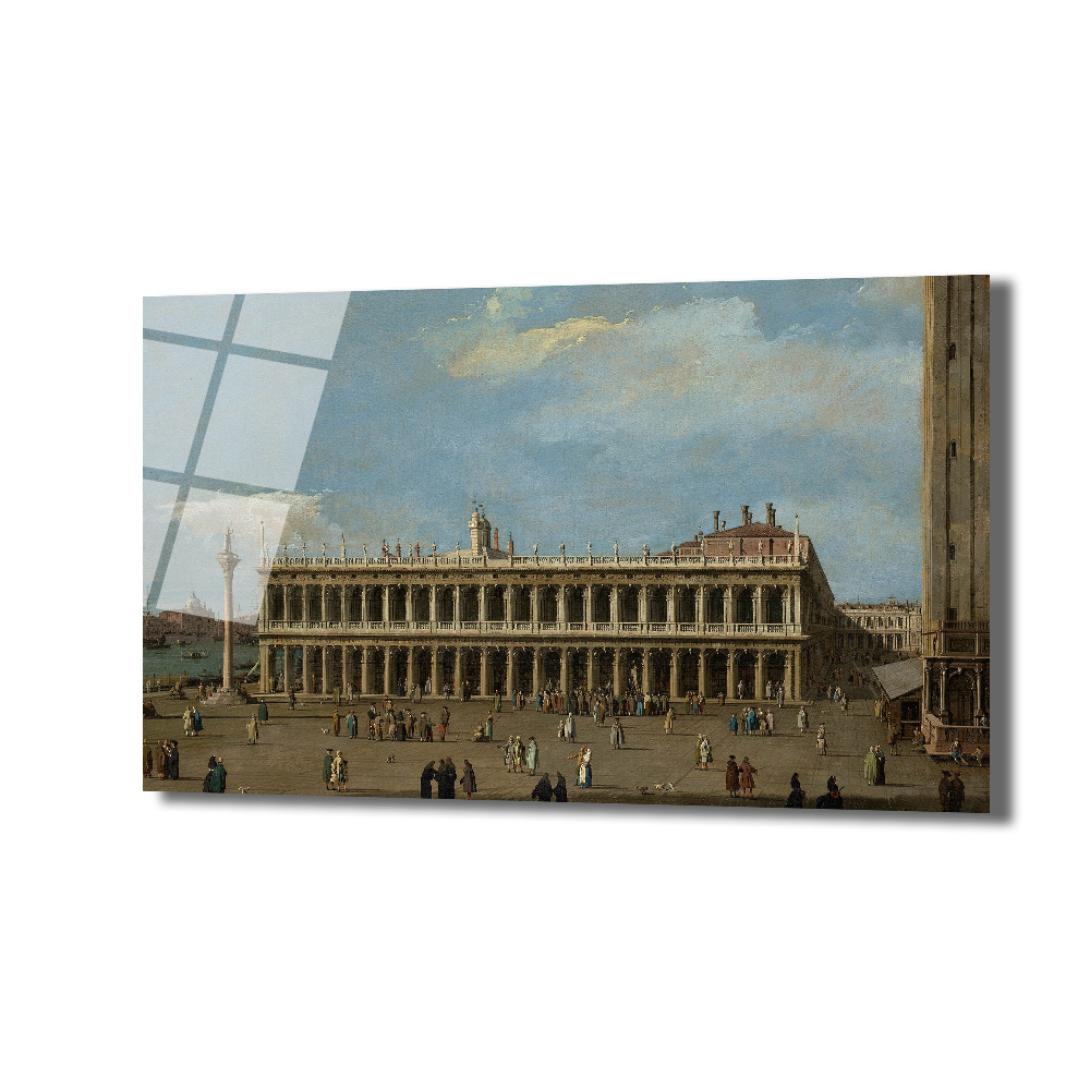 Venedik Meydanı Klasik Sanat Cam Tablo - Tarihi Zarafet - Glazella Venedik Meydanı Klasik Sanat Cam Tablo - Tarihi Zarafet - Glazella