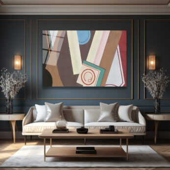 Dinamik Geometrik Soyut Sanat Cam Tablo - Modern Duvar Dekoru - Glazella Dinamik Geometrik Soyut Sanat Cam Tablo - Modern Duvar Dekoru - Glazella
