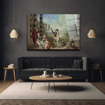 Rococo Zarafeti Müzik Ziyafeti Temalı Cam Tablo - Glazella Rococo Zarafeti Müzik Ziyafeti Temalı Cam Tablo - Glazella