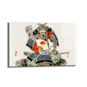 Samuray Savaşçısı Ukiyo-e Japon Sanatı Cam Tablo - Glazella Samuray Savaşçısı Ukiyo-e Japon Sanatı Cam Tablo - Glazella