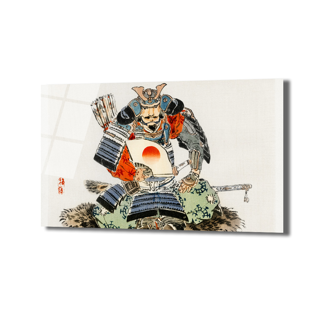 Samuray Savaşçısı Ukiyo-e Japon Sanatı Cam Tablo - Glazella Samuray Savaşçısı Ukiyo-e Japon Sanatı Cam Tablo - Glazella