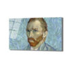 Van Gogh Otoportre Cam Tablo - Yoğun Bakışların Sanatsal Yansıması - Glazella