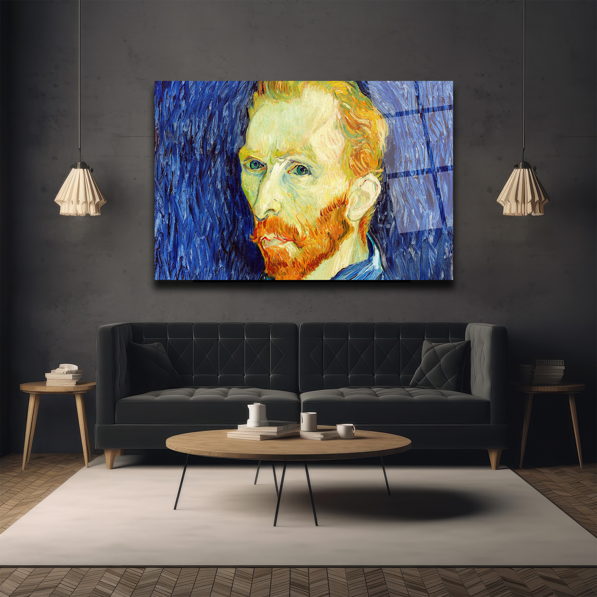 Van Gogh Otoportre Cam Tablo: Sanatın Derinliği Evine Geliyor - Glazella Van Gogh Otoportre Cam Tablo: Sanatın Derinliği Evine Geliyor - Glazella