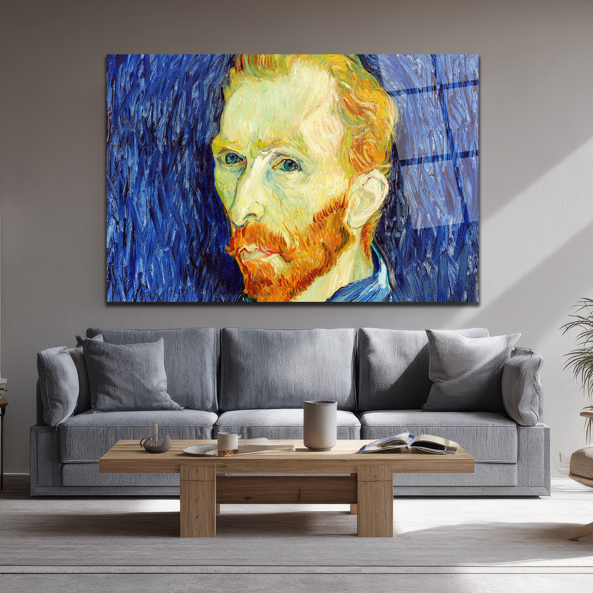 Van Gogh Otoportre Cam Tablo: Sanatın Derinliği Evine Geliyor - Glazella Van Gogh Otoportre Cam Tablo: Sanatın Derinliği Evine Geliyor - Glazella