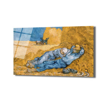 Van Gogh Siesta Cam Tablo: Huzurun Altın Dokunuşu - Glazella