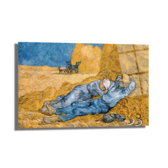 Van Gogh Siesta Cam Tablo: Huzurun Altın Dokunuşu - Glazella
