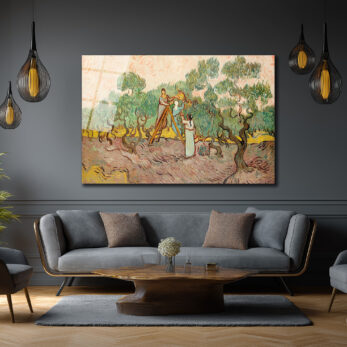 Van Gogh Zeytin Ağaçları Cam Tablo - Sanatsal Hasat - Glazella Van Gogh Zeytin Ağaçları Cam Tablo - Sanatsal Hasat - Glazella