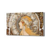 Art Nouveau Zodyak Güzeli Cam Tablo - Glazella