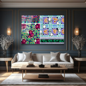 Canlı Renklerle Eclectic Desenler Cam Tablo - Glazella Sanat Koleksiyonu - Glazella Canlı Renklerle Eclectic Desenler Cam Tablo - Glazella Sanat Koleksiyonu - Glazella