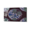 Art Nouveau Esintili Botanik Desenli Cam Tablo - Glazella