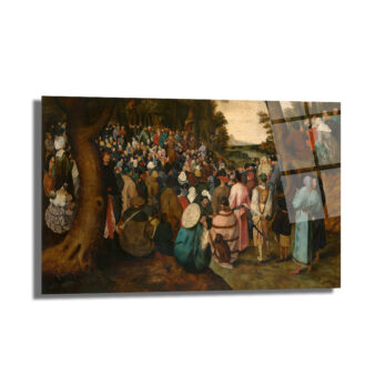Bruegel Tarzı Kalabalık Vaaz Sahnesi Cam Tablo - Sanatsal Duvar Dekoru - Glazella Bruegel Tarzı Kalabalık Vaaz Sahnesi Cam Tablo - Sanatsal Duvar Dekoru - Glazella