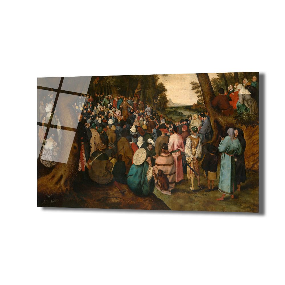 Bruegel Tarzı Kalabalık Vaaz Sahnesi Cam Tablo - Sanatsal Duvar Dekoru - Glazella Bruegel Tarzı Kalabalık Vaaz Sahnesi Cam Tablo - Sanatsal Duvar Dekoru - Glazella