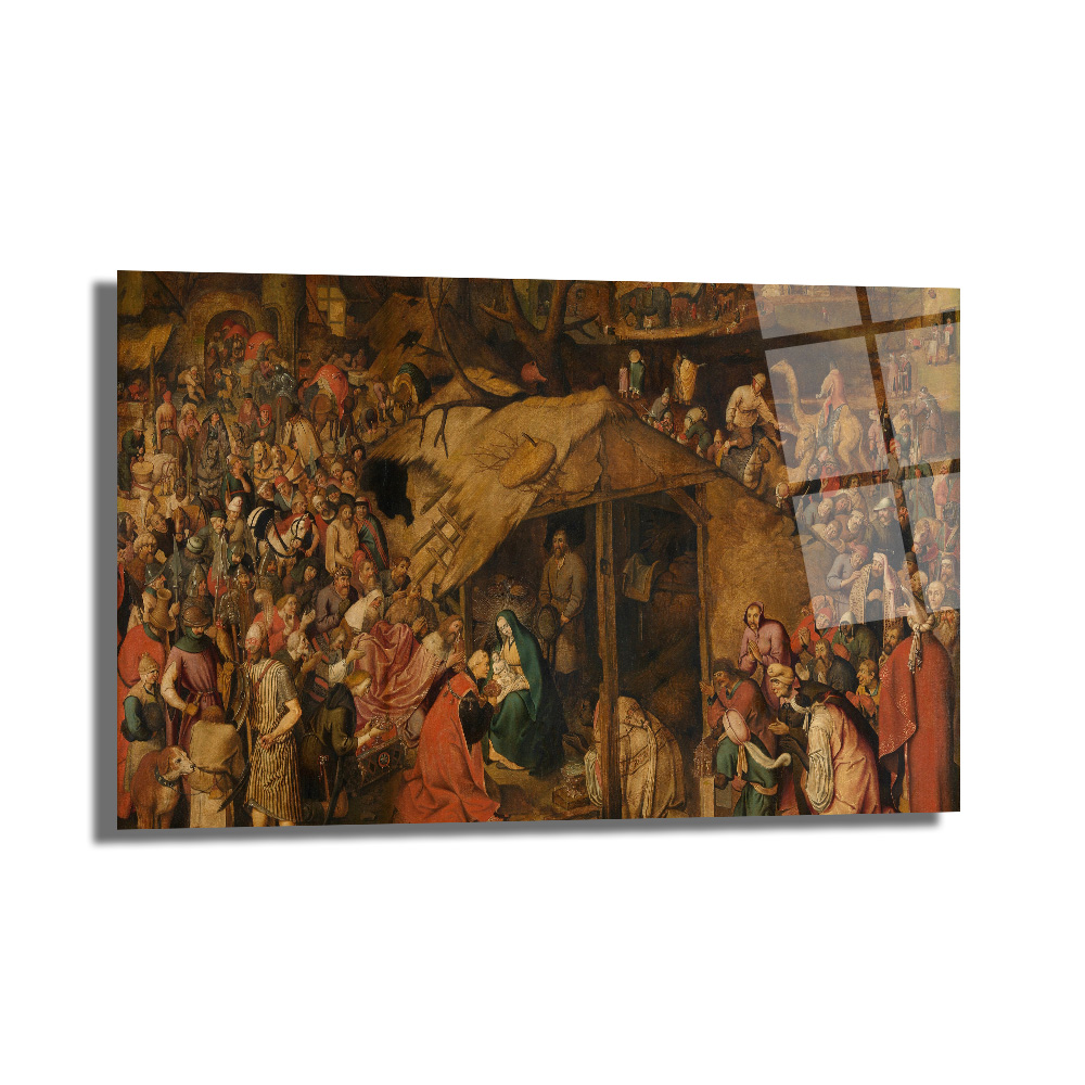 Bruegel'den Muhteşem Doğuş Sahnesi Cam Tablo - Sanatsal Duvar Dekoru - Glazella Bruegel'den Muhteşem Doğuş Sahnesi Cam Tablo - Sanatsal Duvar Dekoru - Glazella
