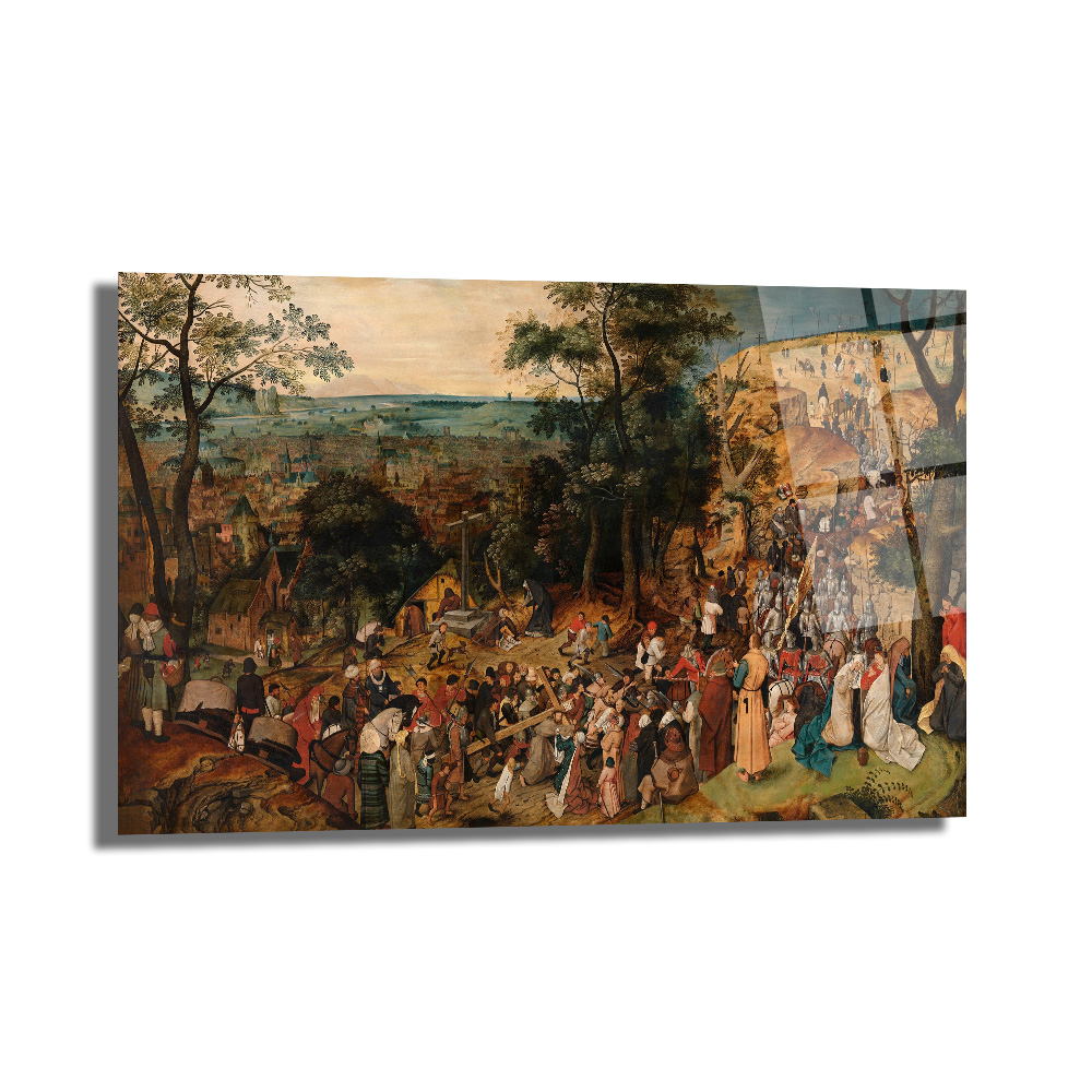 Bruegel Esintili Tarihi Kalabalık Sahne Cam Tablo - Glazella Bruegel Esintili Tarihi Kalabalık Sahne Cam Tablo - Glazella
