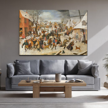 Kış Köyü Senfonisi: Bruegel Tarzı Sanatsal Cam Tablo - Glazella Kış Köyü Senfonisi: Bruegel Tarzı Sanatsal Cam Tablo - Glazella