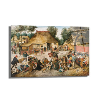 Bruegel Tarzı Köy Şenliği Cam Tablo: Rustik Yaşamın Canlılığı - Glazella Bruegel Tarzı Köy Şenliği Cam Tablo: Rustik Yaşamın Canlılığı - Glazella