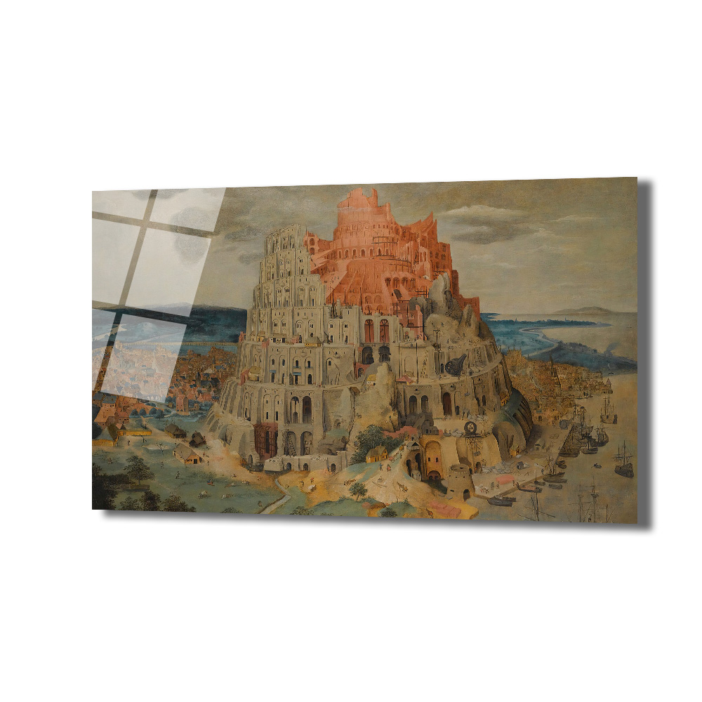 Pieter Bruegel Babil Kulesi Cam Tablo - Tarihi Bir Başyapıt - Glazella Pieter Bruegel Babil Kulesi Cam Tablo - Tarihi Bir Başyapıt - Glazella