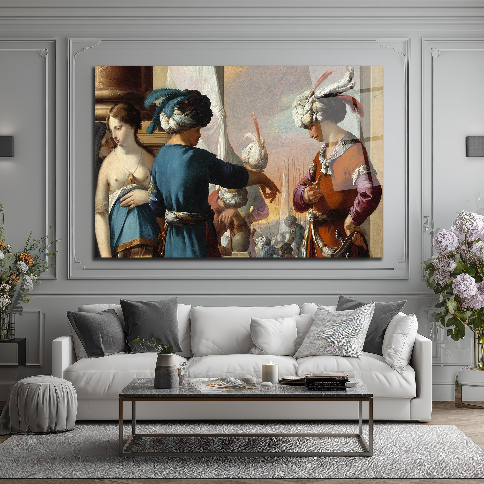 Gizemli Oryantalist Pazar Yeri Temalı Sanat Cam Tablo - Glazella Gizemli Oryantalist Pazar Yeri Temalı Sanat Cam Tablo - Glazella