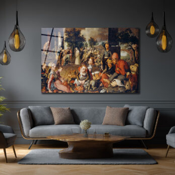 Canlı Pazar Yeri Klasik Sanat Cam Tablo - Evinize Tarihi Bir Dokunuş - Glazella Canlı Pazar Yeri Klasik Sanat Cam Tablo - Evinize Tarihi Bir Dokunuş - Glazella