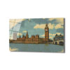 Vintage Londra Big Ben Manzarası Cam Tablo - Glazella
